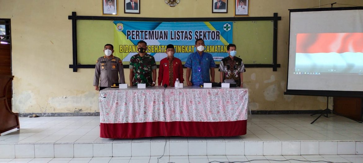 Kapolsek Sukorejo Hadiri Rakor Lintas Sektoral Pengendalian Covid 19 Tngkat Kecamatan Sukorejo