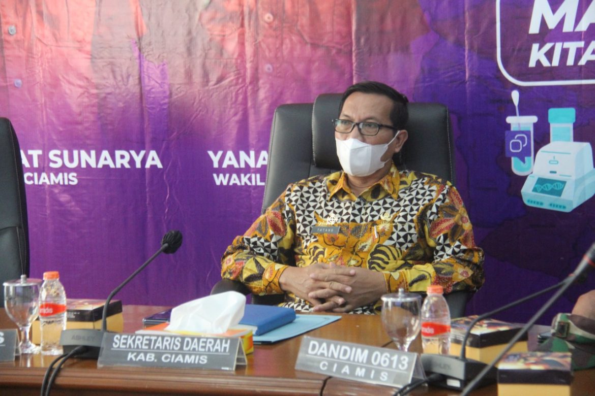 Pemkab Ciamis Ikuti Rakor Evaluasi PPKM Jawa Bali Bersama Menko Marves