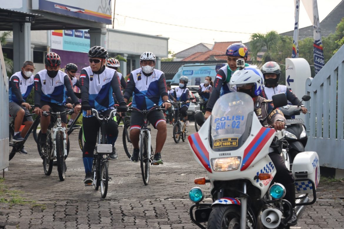 Gowes Bareng Bank Jateng, Kapolres Kendal : Silaturahmi Dan Kesehatan Tetap Terjaga