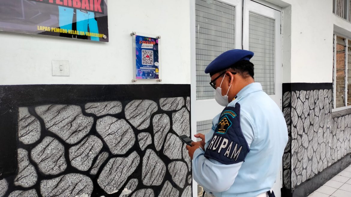 Digitalisasi Sistem Kontrol, Lapas Pemuda Kelas IIA Tangerang Pasang Barcode E-Trolling