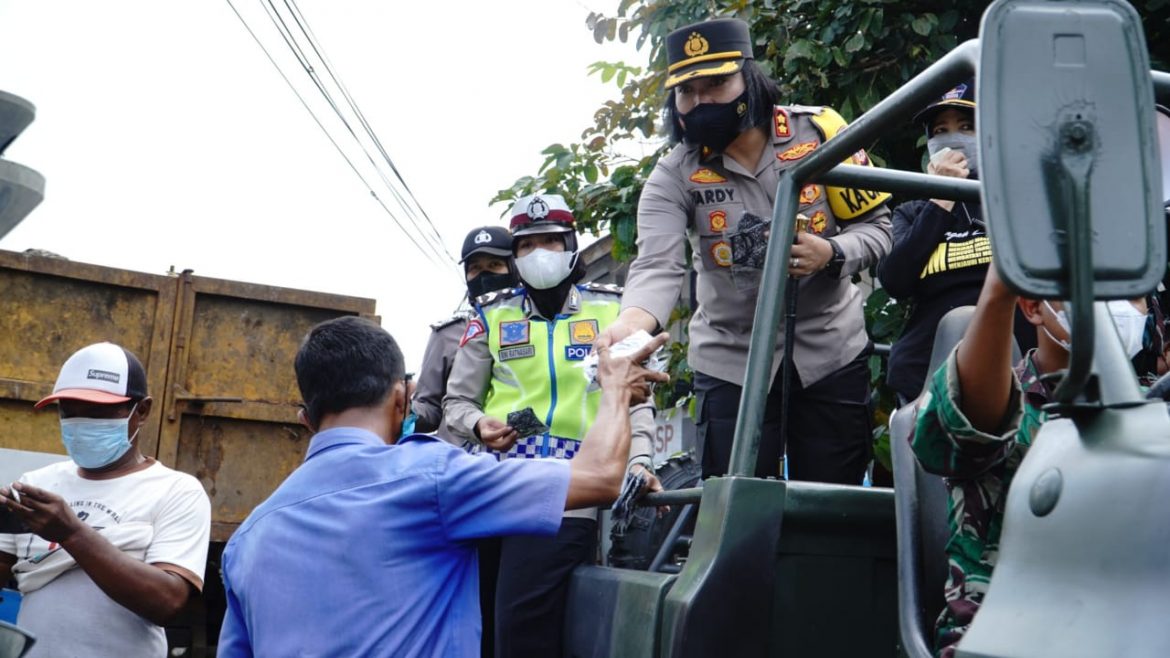 Kota Banjar Kembali Ke Level 3, Kapolres bersama Forkopimda Kembali Woro-Woro Prokes
