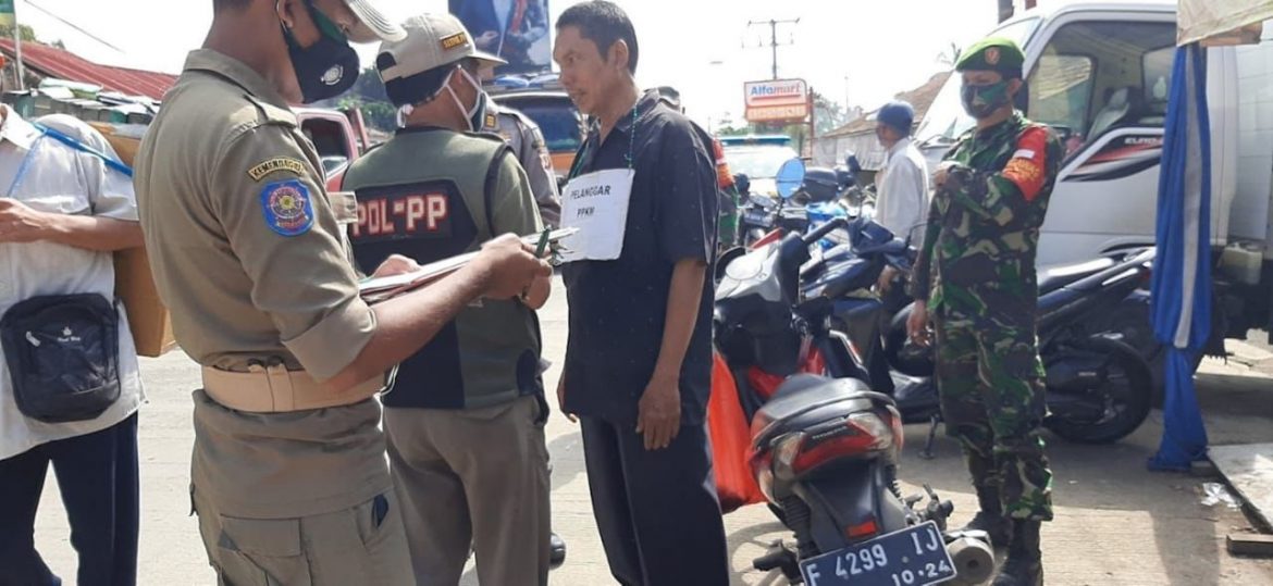 Polsek Gunungsindur Melaksanakan Ops Yustisi Gabungan