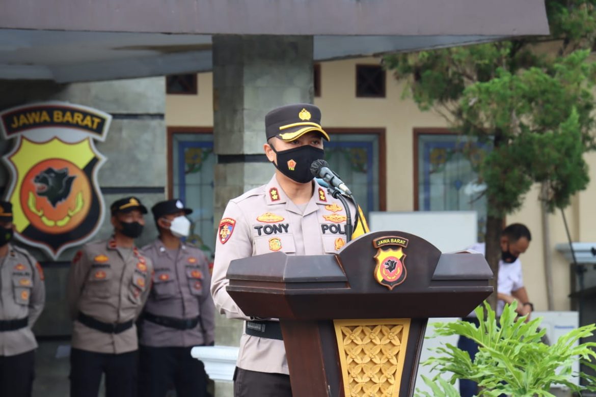 Kapolres Ciamis Pimpin Apel Gelar Pasukan Ops Lodaya Tahun 2022