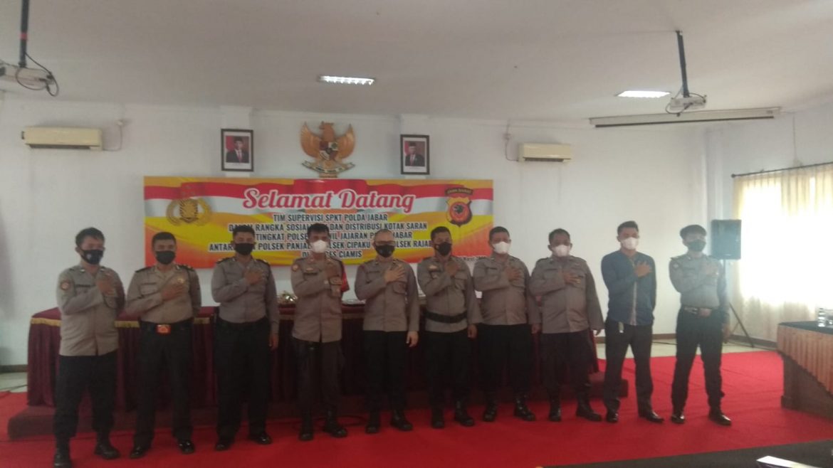 Polres Ciamis Ditunjuk Polda Jabar Gelar Sosialisasi dan Distribusi Kota kepada 3 Jajaran Polsek Polres Ciamis dan SPKT Polres Banjar