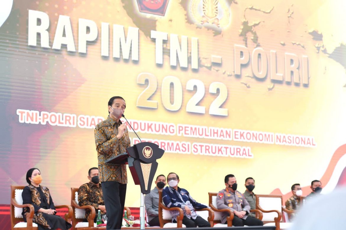 Presiden Hadiri Rapim TNI-Polri Tahun 2022