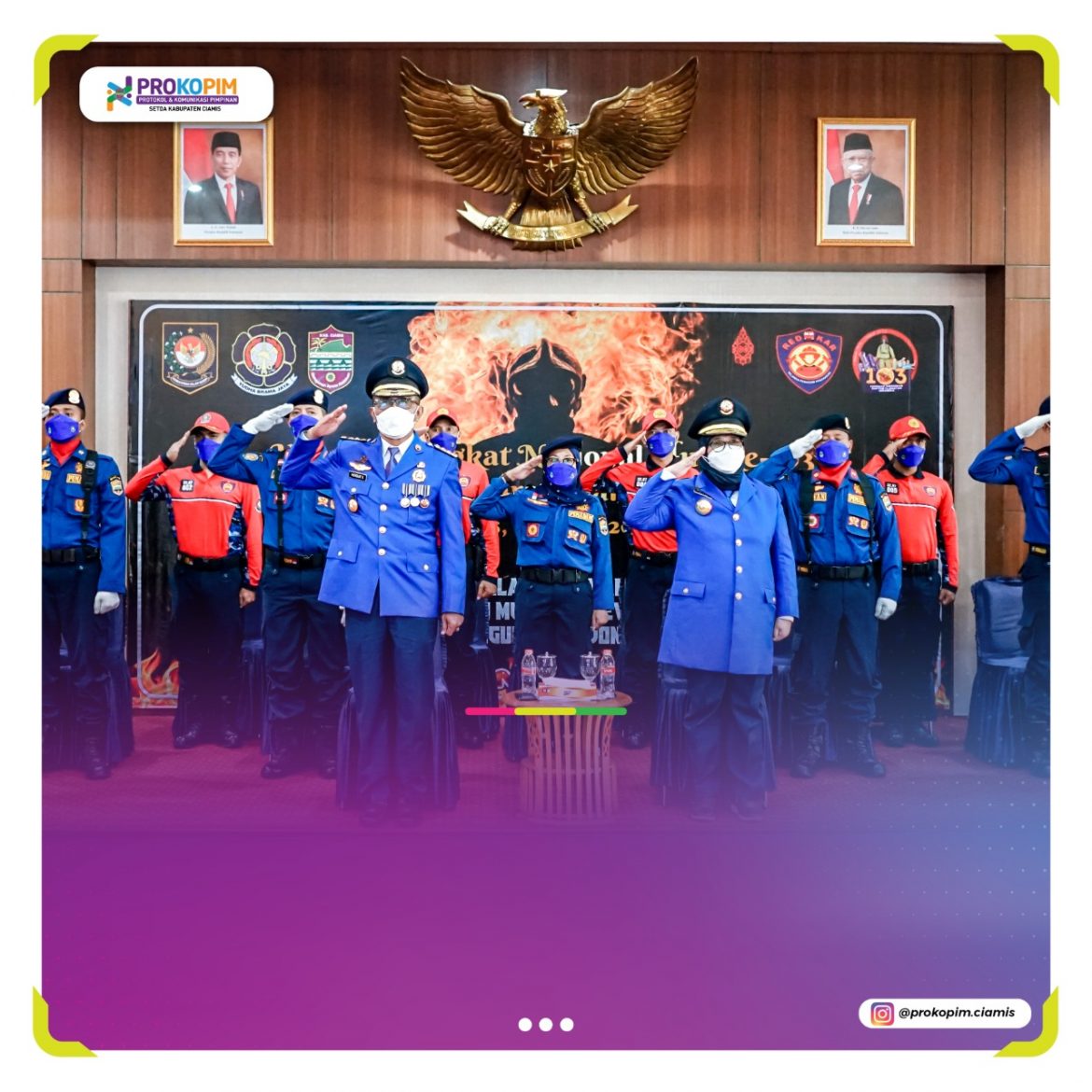 Bupati Ciamis Peringati HUT Damkar & Penyelematan Ke-103 Tingkat Nasional