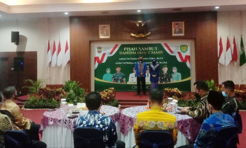 Sertijab Dandim 0613/Ciamis,Wabub Ciamis Berharap Sinergitas Berjalan Dengan Baik