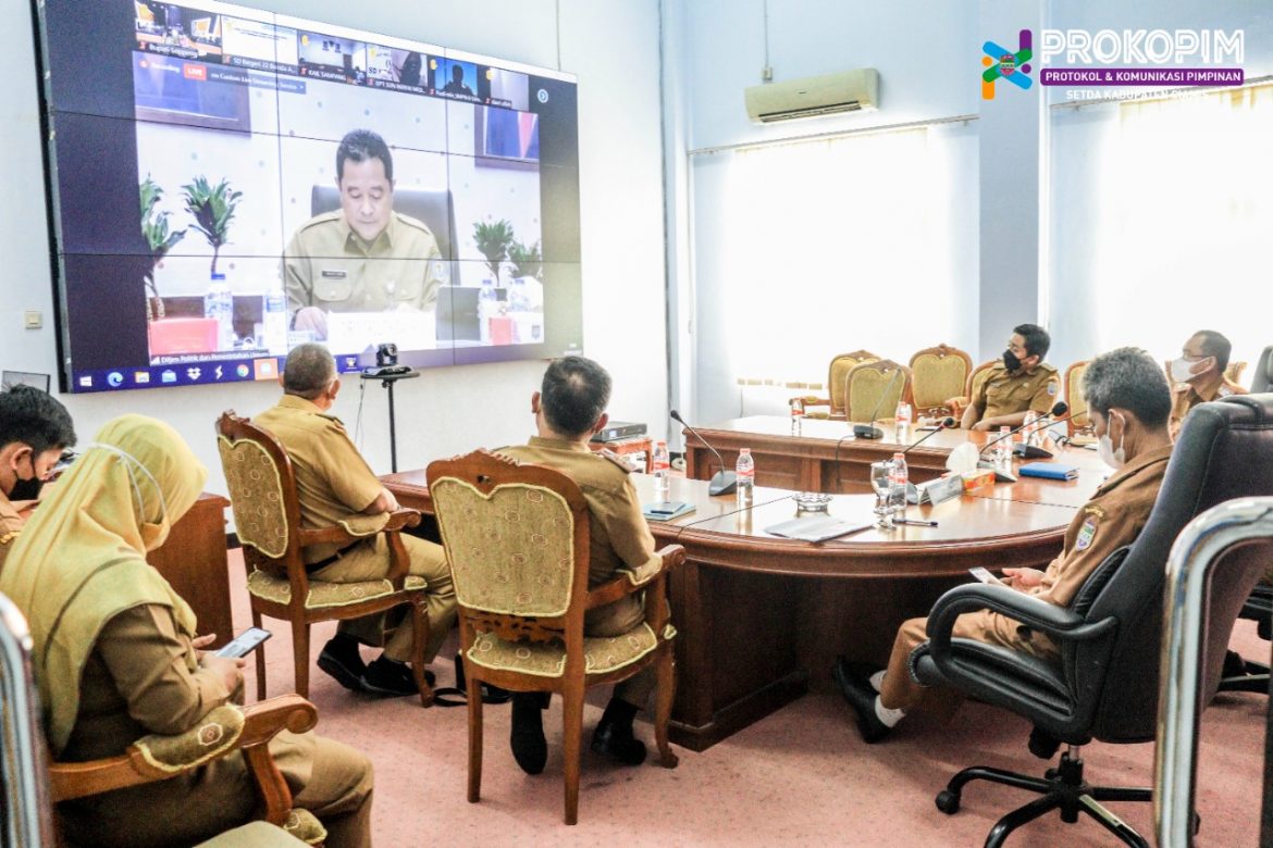 Pemkab Ciamis Ikuti Webinar Sosialisasi KEPPRES No. 2 Tahun 2022 Tentang HPKN