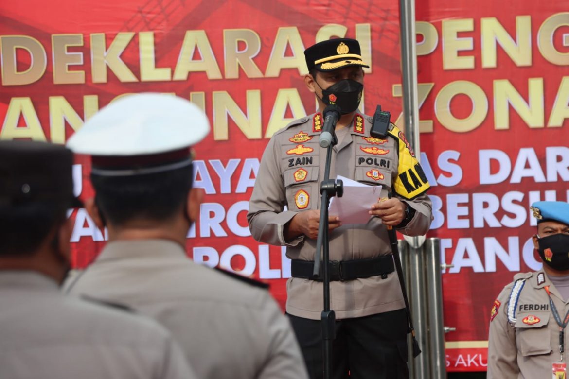 Jajaran Polresta Tangerang Deklarasi Komitmen Penguatan Pembangunan Zona Integritas