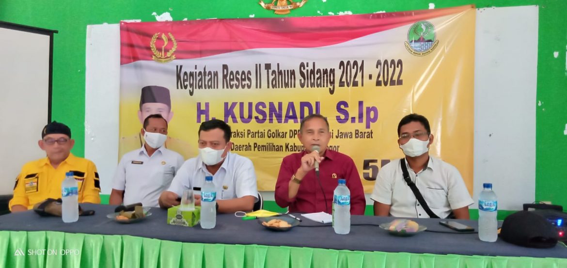 Reses DPRD Provinsi Jabar Partai Golkar H.Kusnadi