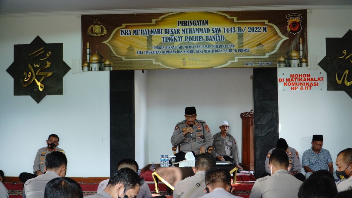 Polres Banjar Peringati Isra Miraj Nabi Muhammad SAW tahun 1443H