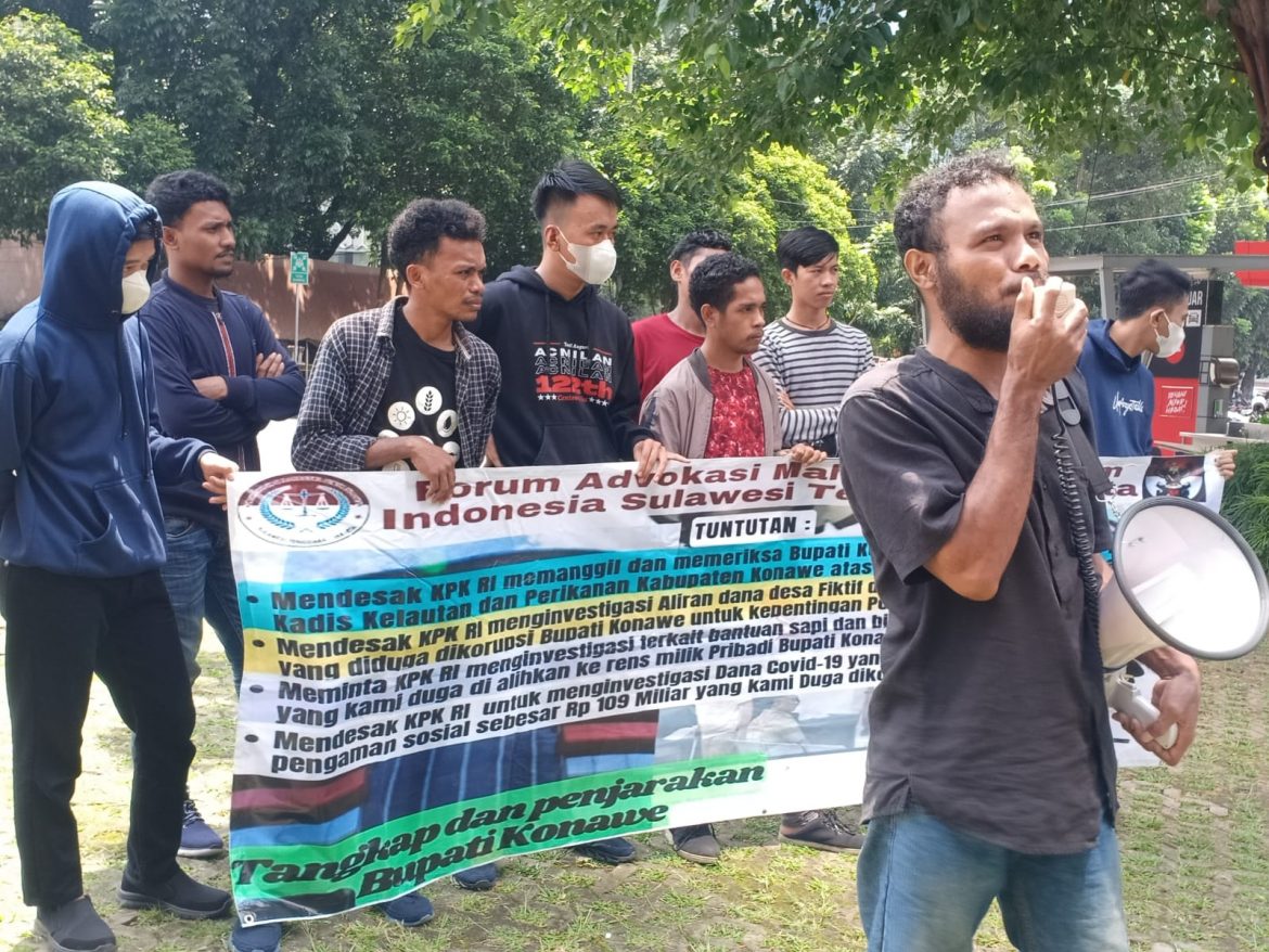 Forum Advokasi Mahasiswa Hukum : FAMHI Sulawesi Tenggara Melaporkan Bupati Konawe Terkait Dugaan Korupsi.