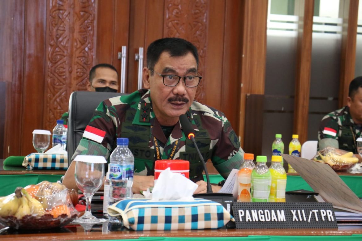 Evaluasi Program Kerja dan Sampaikan Pokok – Pokok Kebijakan, Pangdam XII/Tpr Buka Rapim Kodam Tahun 2022