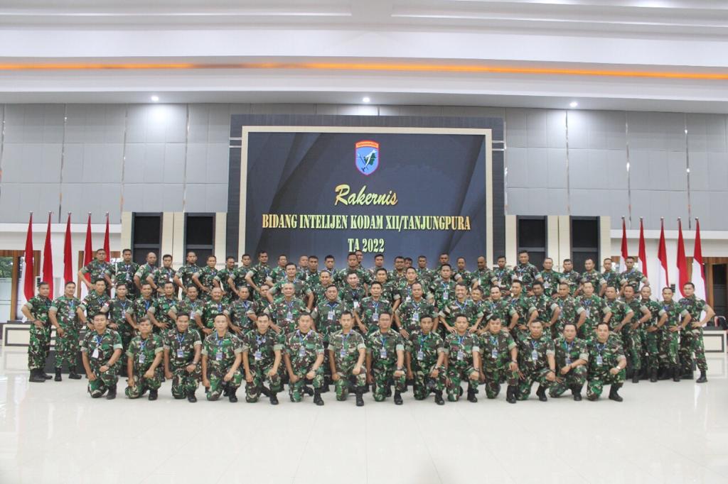Samakan Visi dan Persepsi, Asintel Kasdam XII/Tpr Pimpin Rakernis Bidang Intelijen