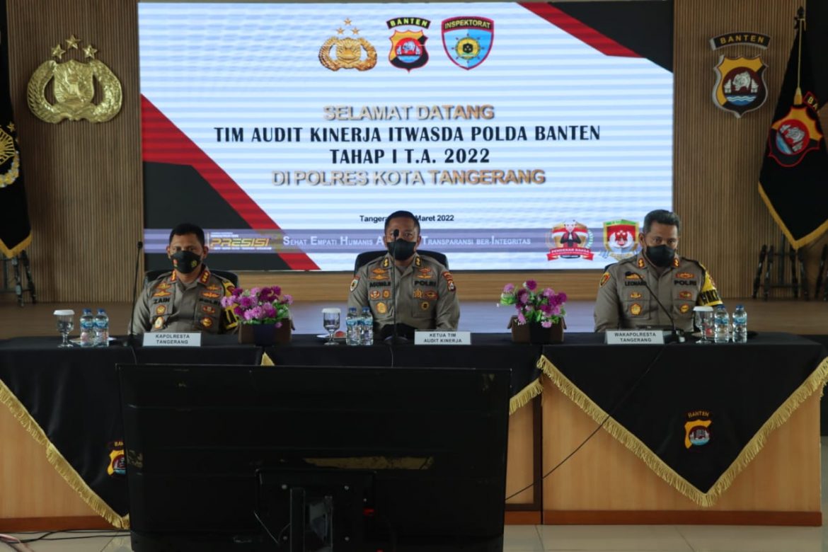 Tim Audit Kinerja Itwasda Polda Banten Laksanakan Kegiatan di Polresta Tangerang