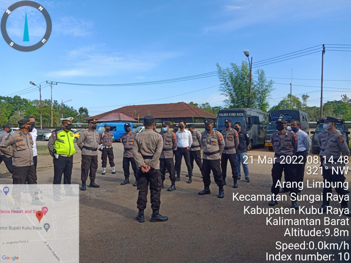 Patroli Pencegahan Bina Karuna Kapuas 2022 Dilaksanakan Oleh Jajaran Personil Polres Kubu Raya