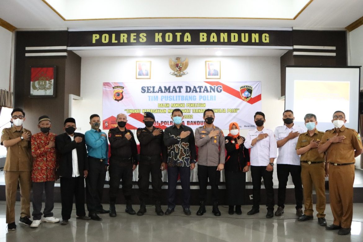 Tim Puslitbang Polri Lakukan Survey Di Polresta Bandung Polda Jabar