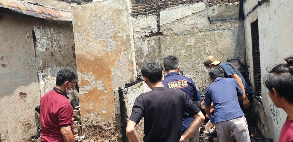 Polisi Cek Kebakaran Home Industri Makaroni Di Cihideung Kota Tasikmalaya, Kerugian Diperkirakan Ratusan Juta Rupiah