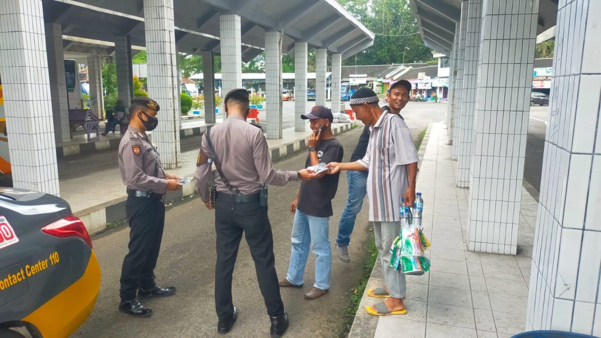 Operasi Yustisi di Gelar Sat Samapta Polres CIamis Menegakan Disiplin Protokol Kesehatan