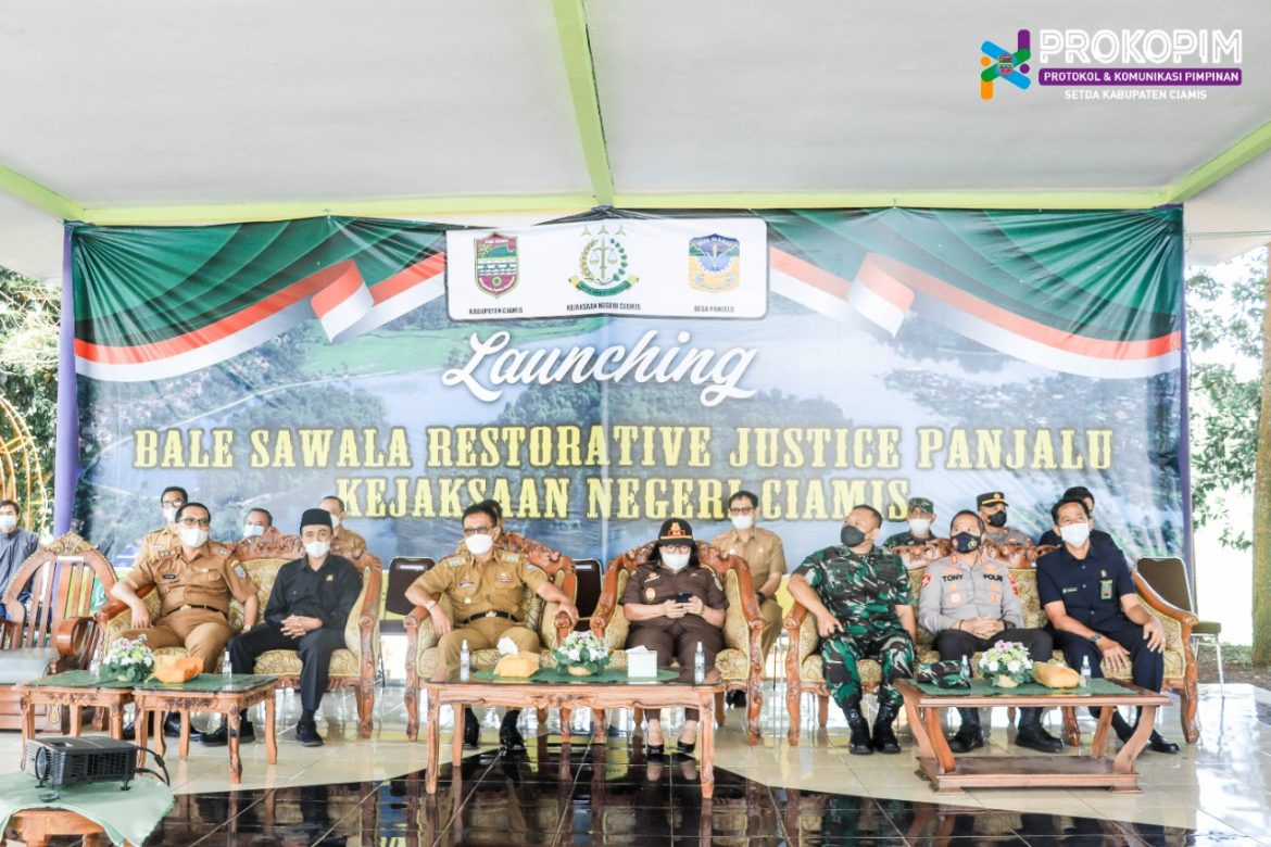 Bupati Ciamis Launching Bale Sawala Restorative Jastice di Nusa Pakel Panjalu