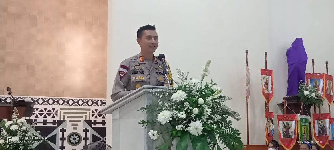 Kapolres Kubu Raya Kunjungi Jamaat Gereja St Agustinus Dan Sampaikan Pesan