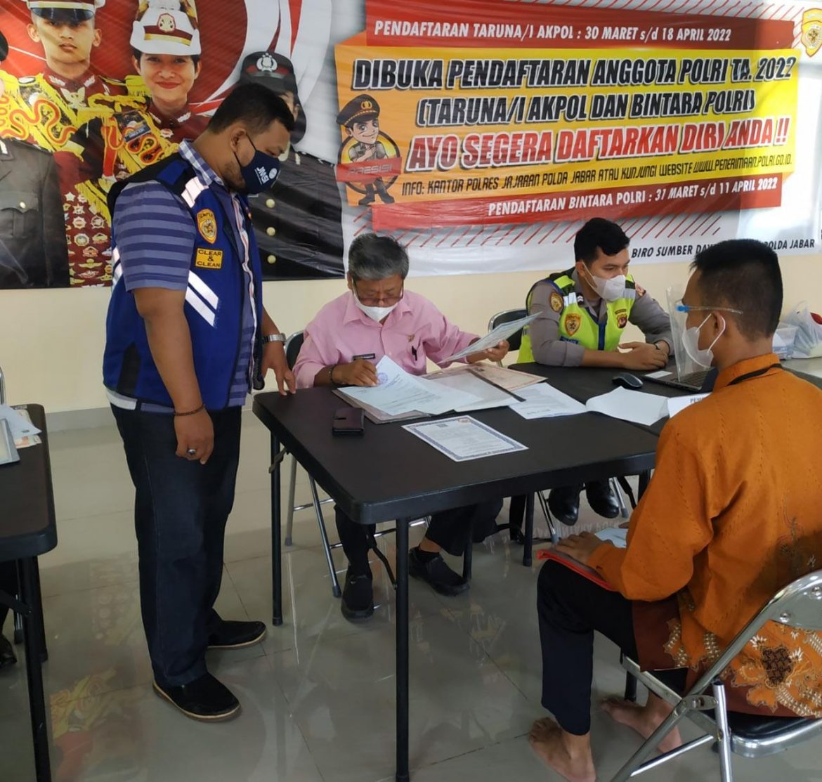 Sebanyak 86 Calon Taruna dan Siswa Polri Rekrutmen Polri di Polres Banjar