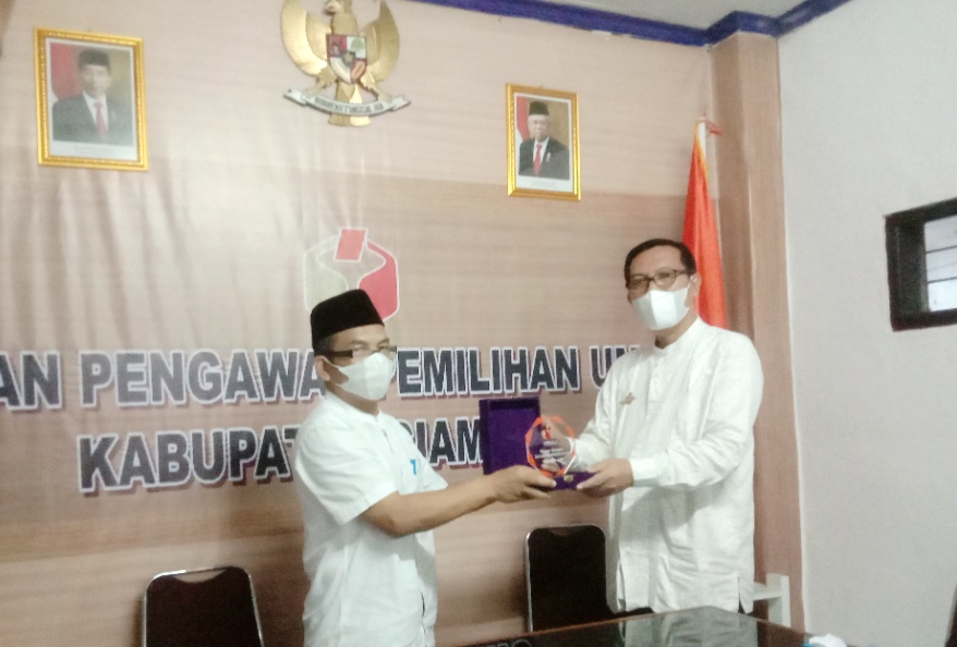 Pesan Sekda Kepada Bawaslu Ciamis: Tingkatkan Etos Kerja Bekerja Degan Baik Transfaransi Profesional dan Akuntable