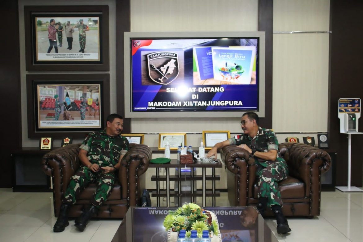 Pangdam XII/Tpr Terima Kunjungan Tim Pokja Penyusunan Kajian Strategis Sahli Kasad