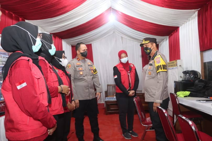 Jelang Idul Fitri, Kapolresta Tangerang Tinjau Pos Pengamanan Dan Pelayanan Untuk Pemudik