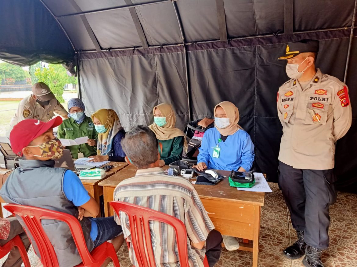 Antusias Warga Langensari Ikuti Vaksin di Gerai Alun-Alun Langensari