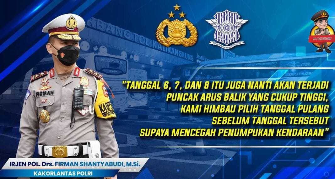Polri Bagikan Tips Arus Balik Bebas dari Macet