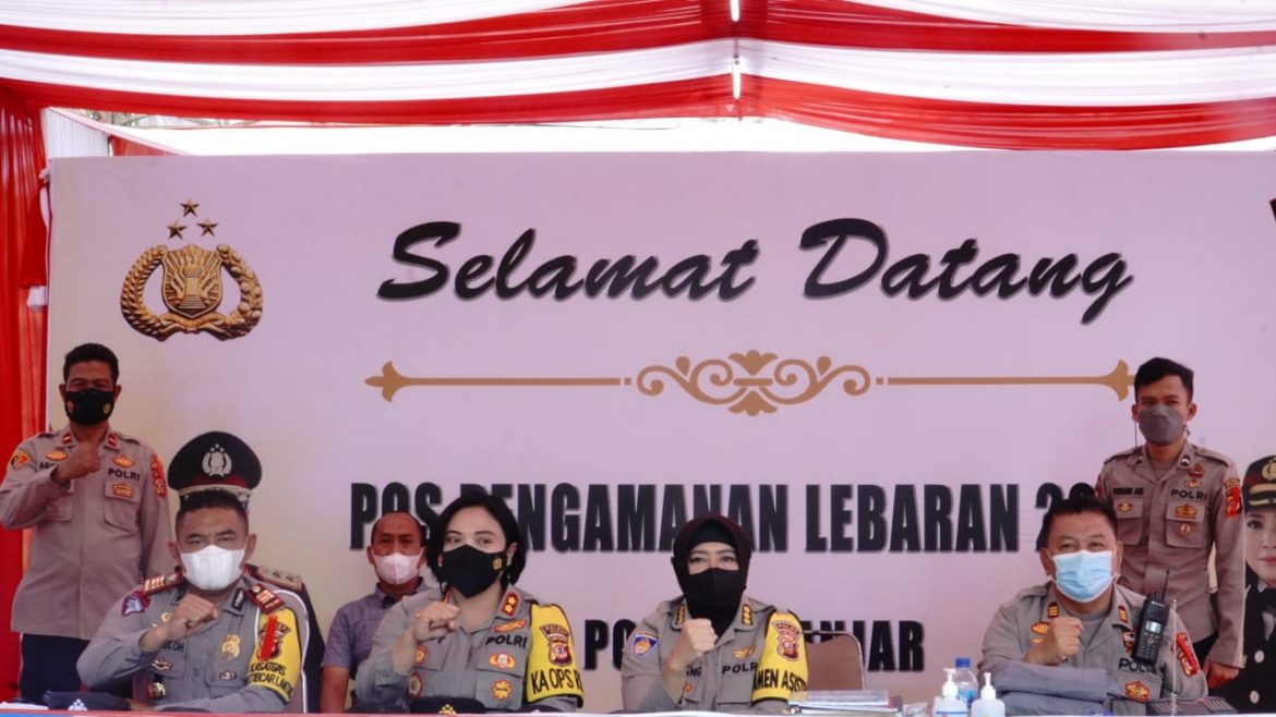 Kapolres Banjar bersama Pamen Asistensi Polda Jabar Pantau Situasi Arus Balik