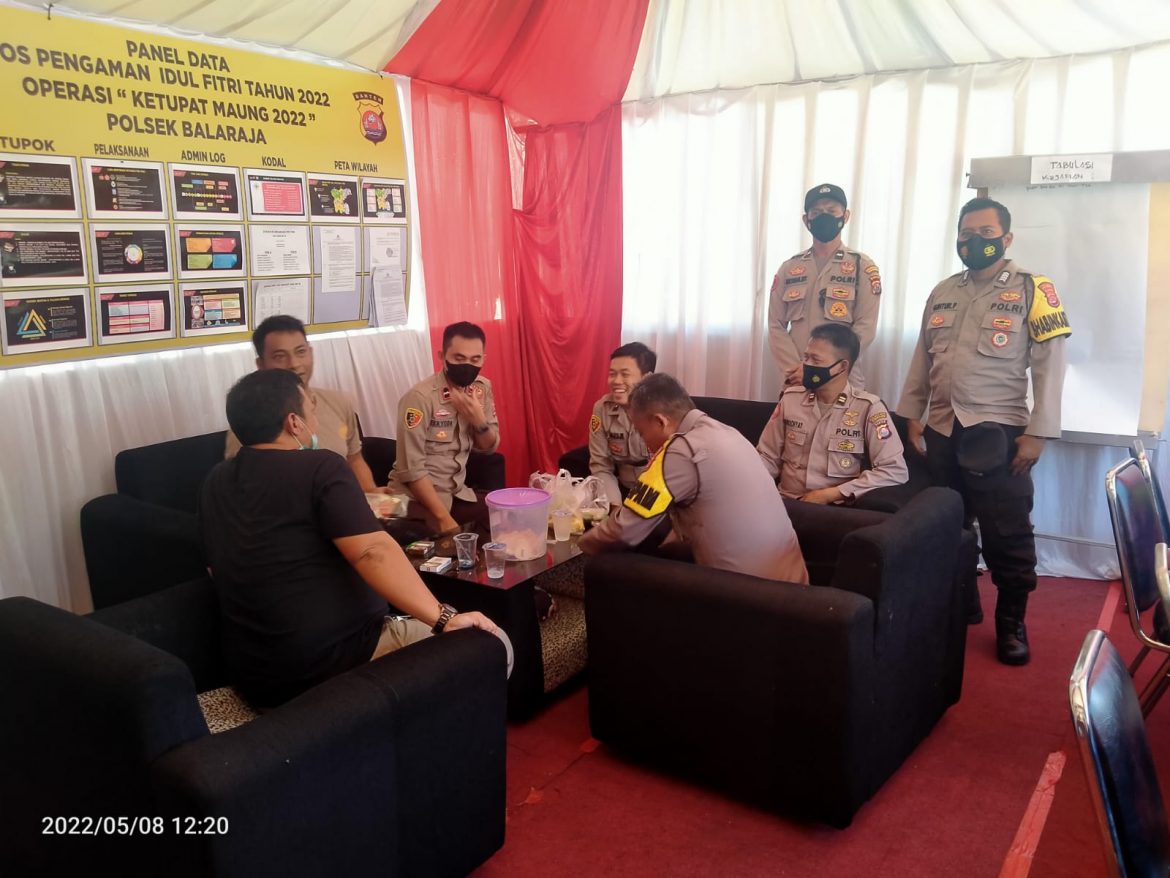 Pawas Polsek Balaraja Polresta Tangerang Tinjau Pos Pam Rest Area Km. 43 Tol Tangerang-Merak