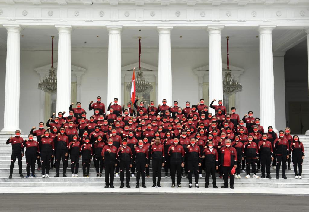 Presiden Jokowi Lepas Kontingen Indonesia ke SEA Games Ke-31 di Vietnam
