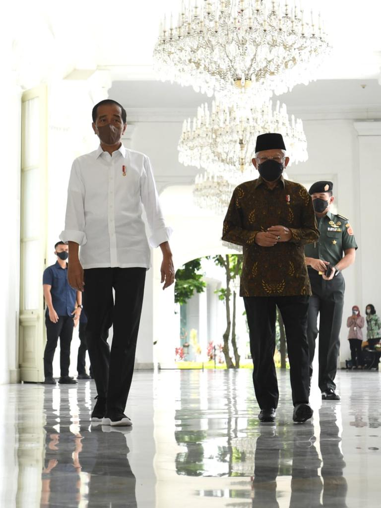 Presiden Silaturahmi Dengan Wapres Di Istana Merdeka