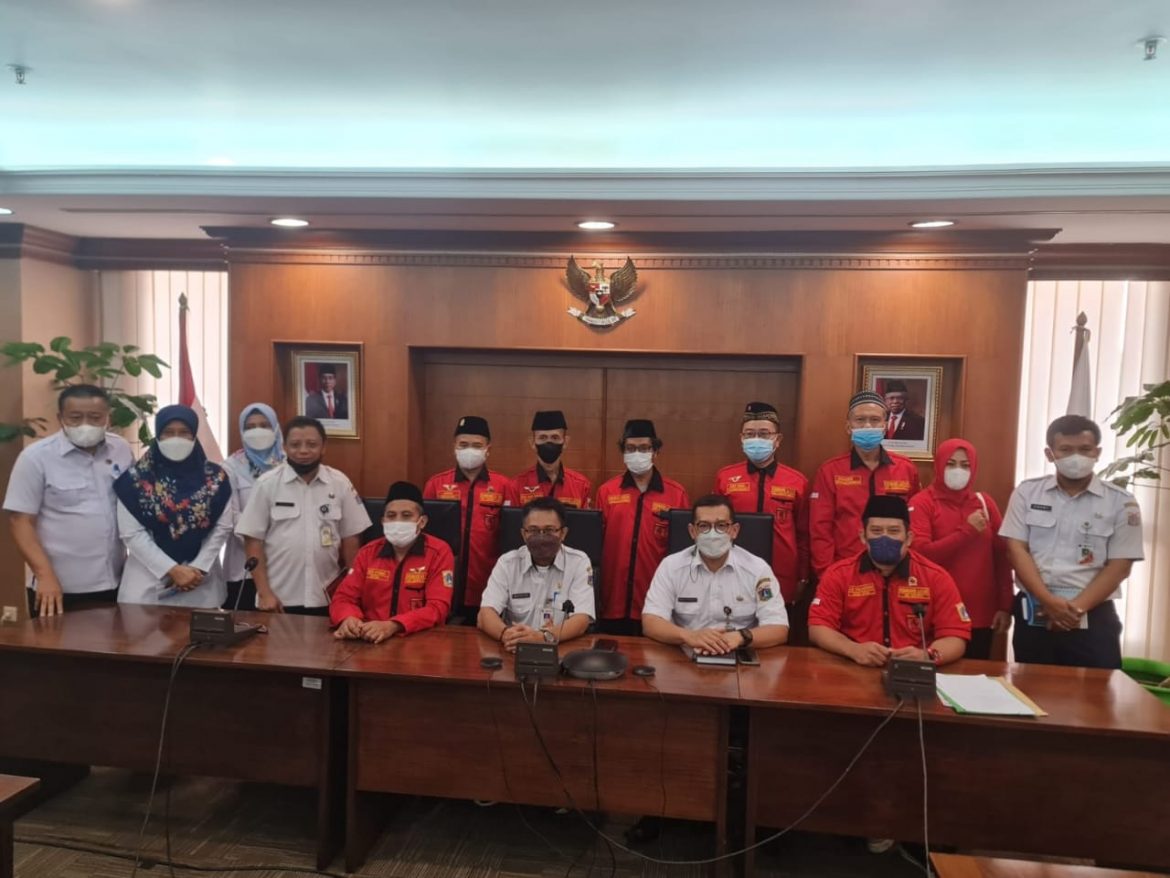 Kembang Latar DPC Jakarta Barat Lakukan Audensi Bersama Kesbangpol walikota Jakarta Barat