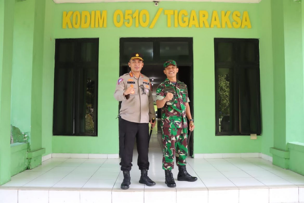 Guyub TNI-Polri, Kapolresta Tangerang Silaturahmi ke Kodim Tigaraksa
