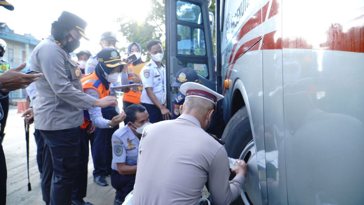 Menjaga Keselamatan Transportasi di Kota Banjar,Kapolres Bersama Dishub Melaksanakan Ramp Cek