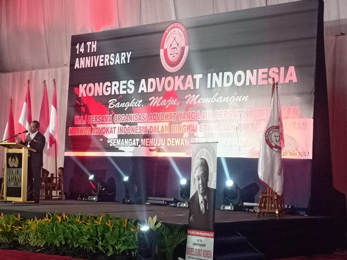 Kongres  Advokat Indonesia Bersama Organisasi Yang Lain Bersatu Membangun Advokad Indonesia Dalam Bingkai Etika dan Profesionalitas