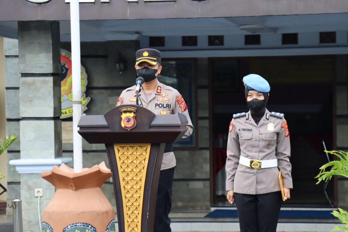 Kapolres Ciamis Katakan,Kenaikan Pangkat Bentuk Apresiasi Polri Kepada Anggota Dalam Pengabdian