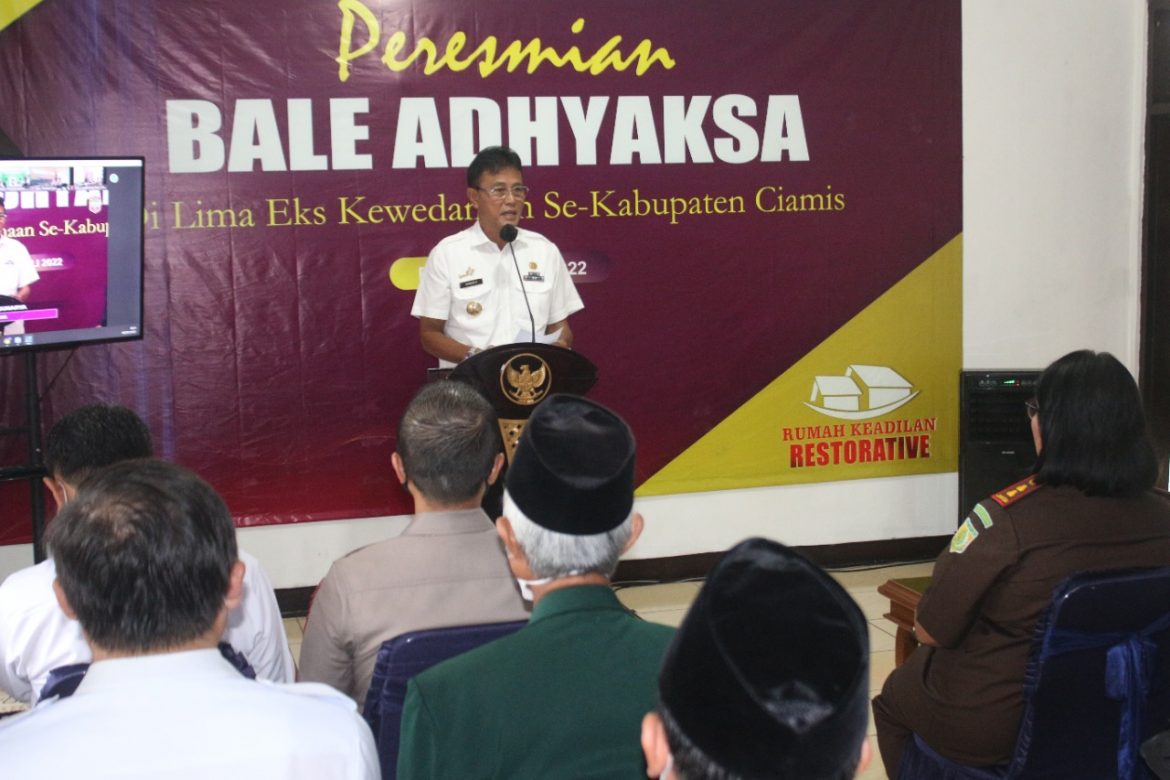 Resmikan Bale Adhyaksa, Bupati Ciamis Harapkan Perkara Ringan Bisa Diselesaikan Diluar Persidangan