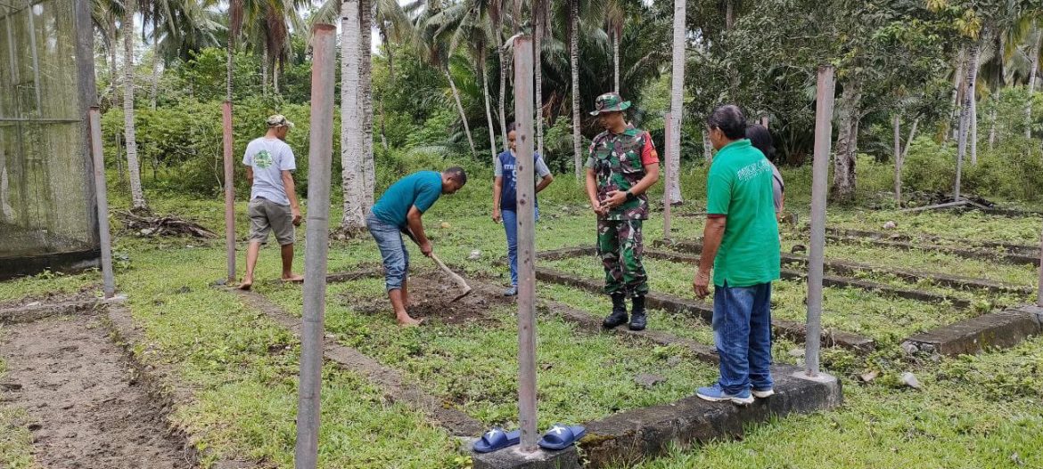 Satgas Kodim Maluku Yonarhanud 11/WBY Berikan Penyuluhan Pertanian di Desa Waesamu