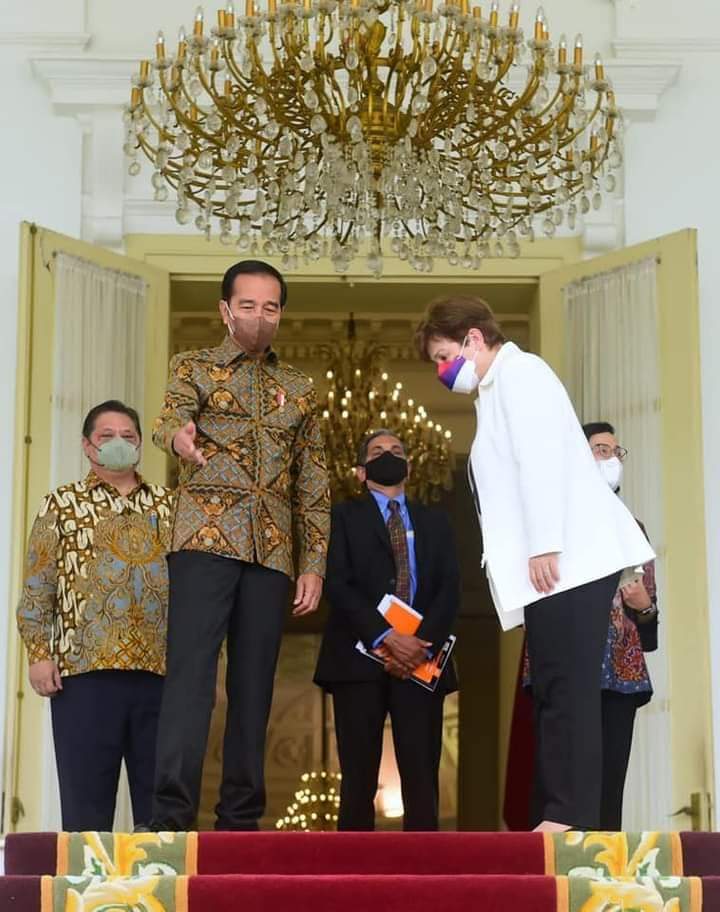 Presiden Jokowi Terima Delegasi Dana Moneter Internasional