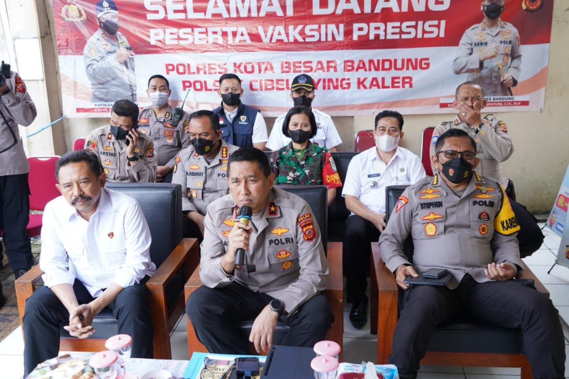 Wakapolda Jabar Tinjau Vaksinasi Covid-19 Di Jajaran Polda Jabar