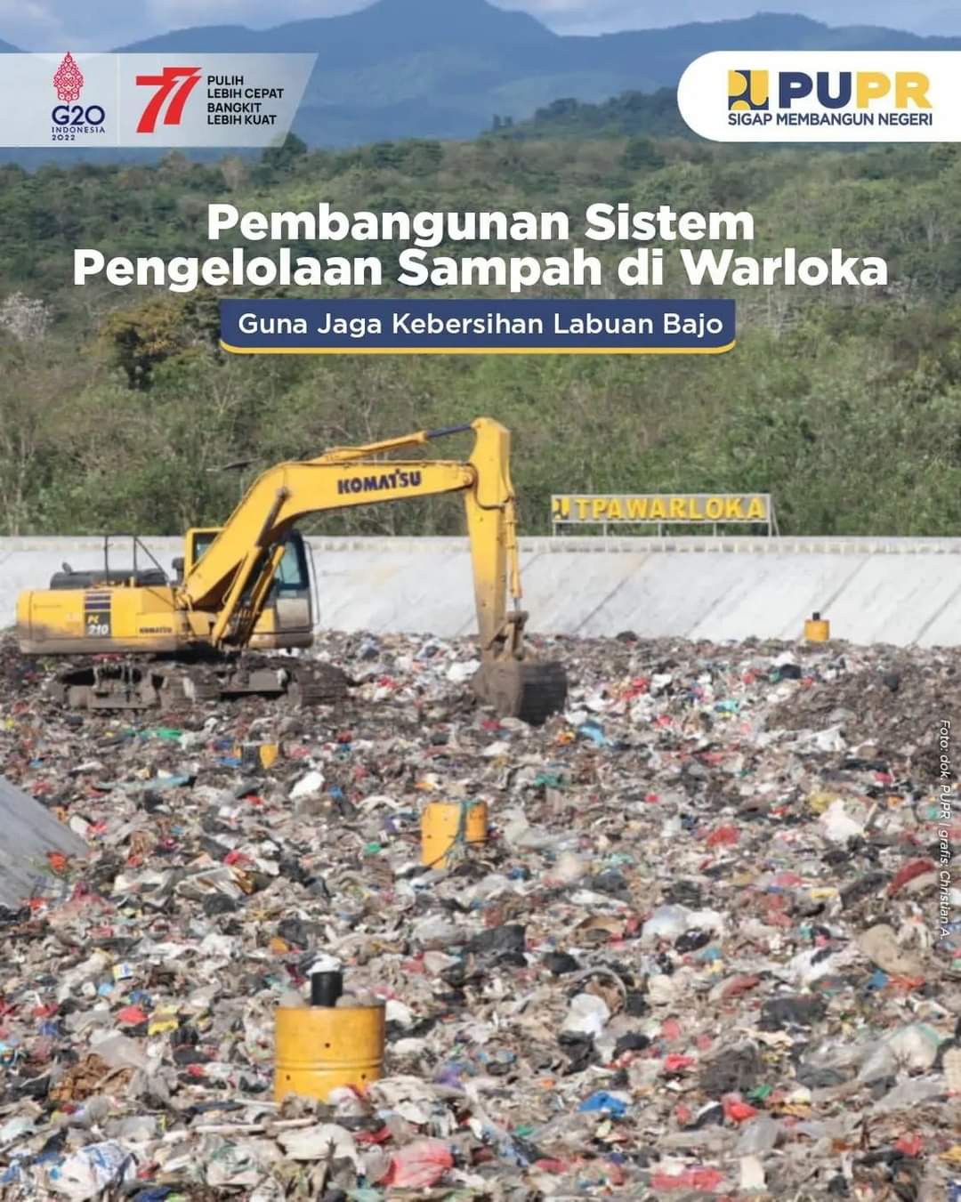Guna Jaga kebersihan di Labuhan Bajo, Kementerian PUPR Membangun Sistem Pengelolaan Sampah di Warloka