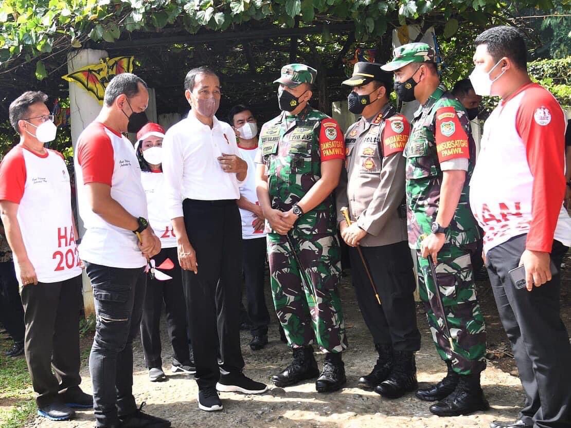 Korem 061/SK Pengamanan VVIP Hari Anak Nasional Tahun 2022 di Kebun Raya Bogor