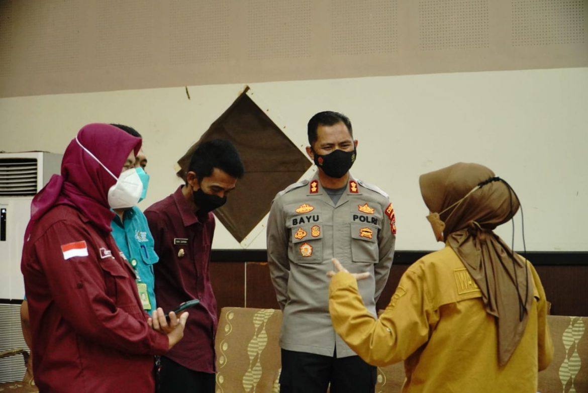 Kapolres Bersama Wali Kota dan Wawalkot Banjar Sinergi Sukseskan Vaksinasi Booster di Kota Banjar