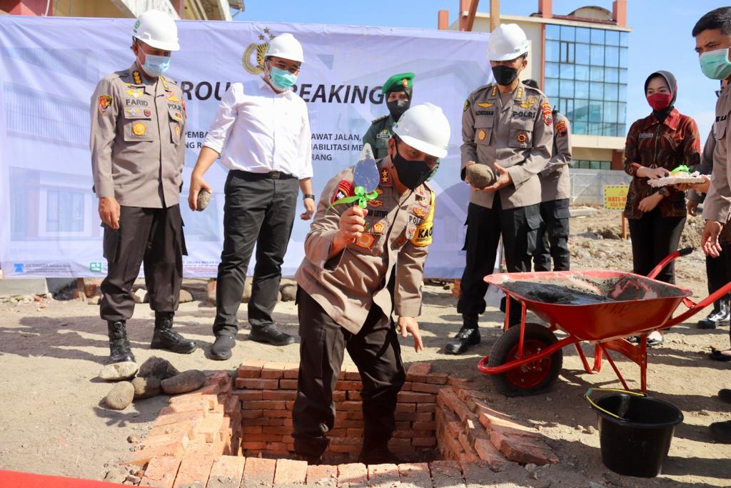 Kapolda Jateng Letakkan Batu Pertama Pembangunan Sarana Tambahan RS Bhayangkara Semarang