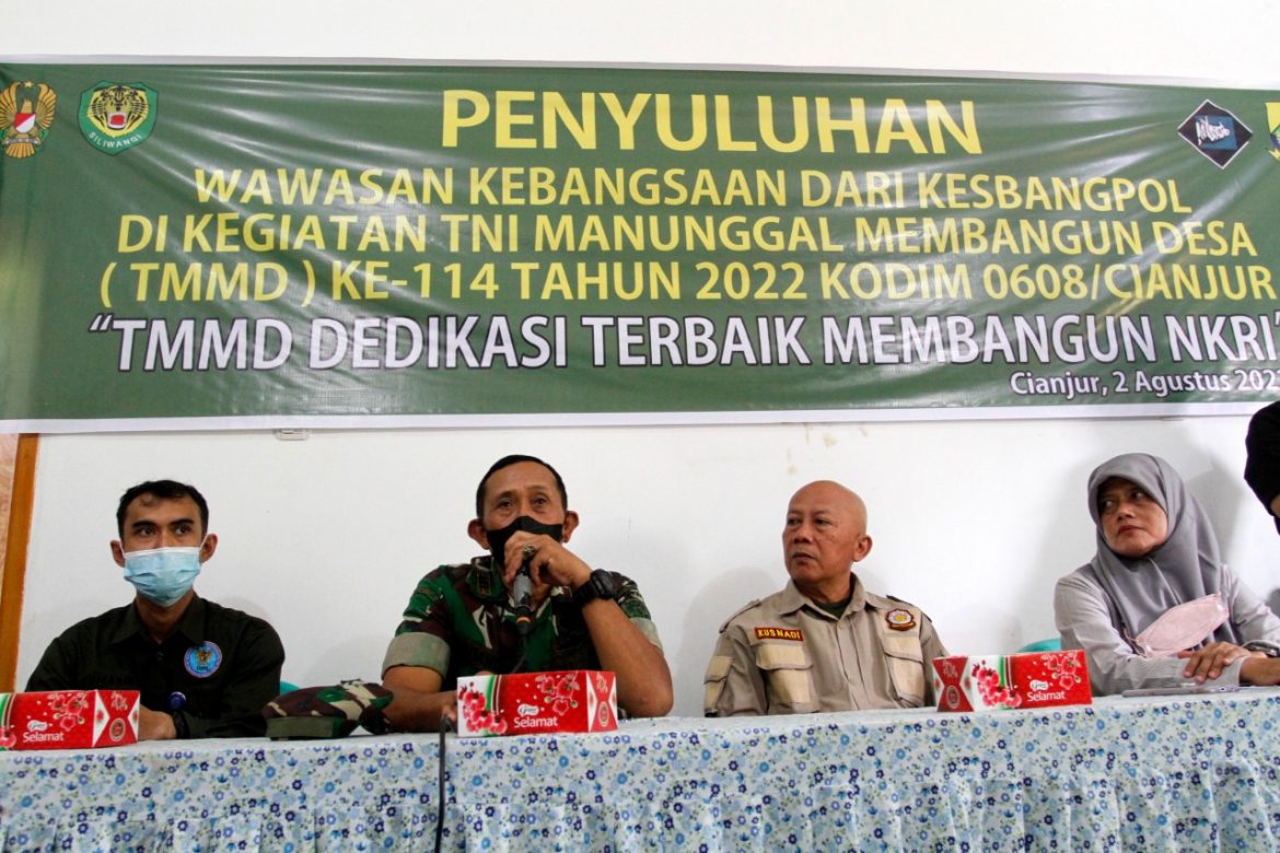 TMMD ke 114, Kodim 0608/Cianjur Gelar Wawasan Kebangsaan