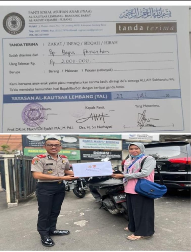 Serdik Bagus Panuntun Berikan Donasi Untuk Yayasan Al Kautsar Lembang